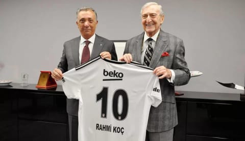 Rahmi Koç'tan Başkan Ahmet Nur Çebi'ye ziyaret! Beşiktaş'ın gündemi görüşüldü!