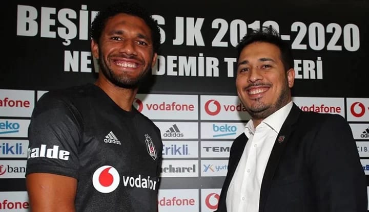 Elneny, Vodafone Park'ta! Atmosfere hayran kaldı!