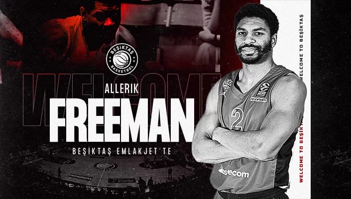 Allerik Freeman resmen Beşiktaş Emlakjet'te!