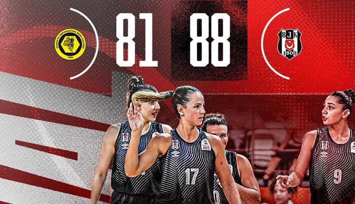 Beşiktaş Kadın Basketbol takımı deplasmanda galip!