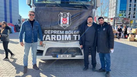 Beşiktaş'ın yardım tırları deprem bölgesine ulaştı!