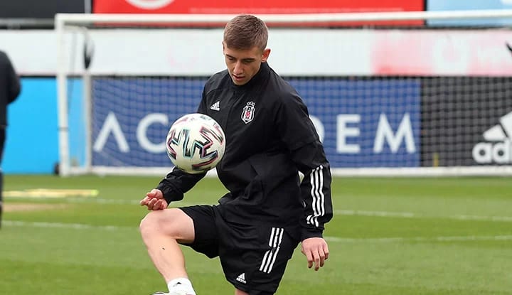 Bilal Ceylan, Beşiktaş'ta ilk antrenmanına çıktı