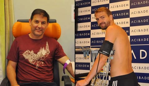 Caner Erkin ve teknik ekip sağlık kontrolünden geçti