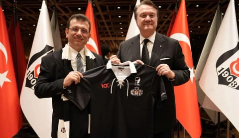 Ekrem İmamoğlu’ndan Beşiktaş Kulübü'ne ziyaret!