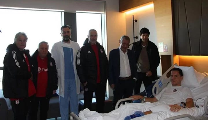 Fernando Santos'dan Hadziahmetovic'e geçmiş olsun ziyareti!