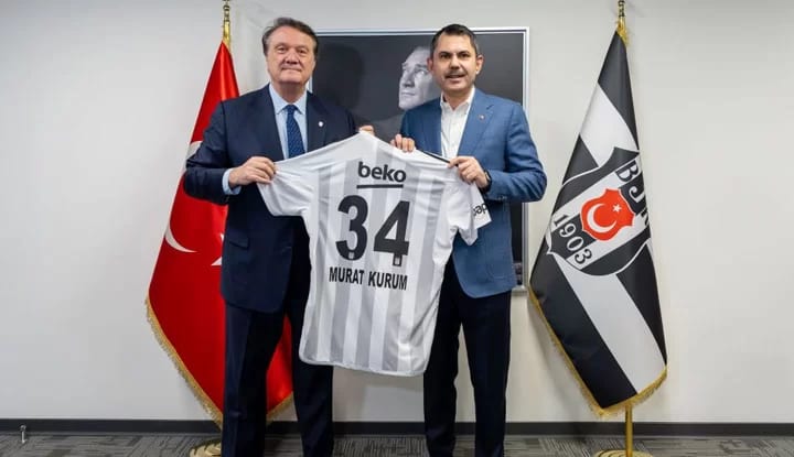 Murat Kurum'dan Beşiktaş Kulübü'ne ziyaret!