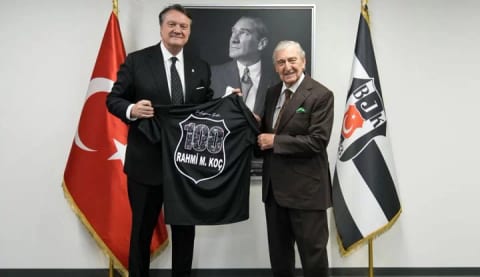 Rahmi Koç, Beşiktaş Kulübü'nü ziyaret etti!