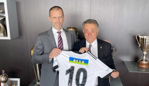 UEFA Başkanı Ceferin'den Beşiktaş mesajı