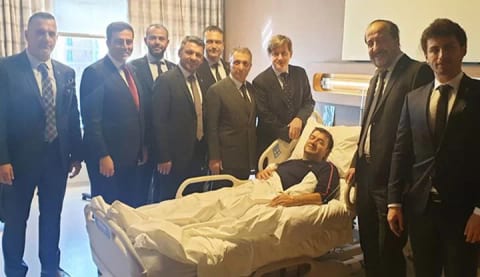 Başkan Çebi ve yönetim kurulundan Torunoğulları’na geçmiş olsun ziyareti
