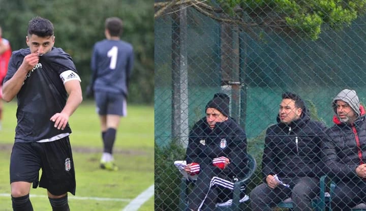 Abdullah Avcı ve Naibi, Beşiktaş U19 maçını seyretti! Farklı galibiyet geldi!