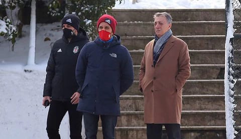 Başkan Ahmet Nur Çebi antrenmanı izledi!