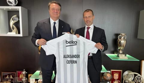 Başkan Hasan Arat, UEFA Başkanı Ceferin’i ziyaret etti!