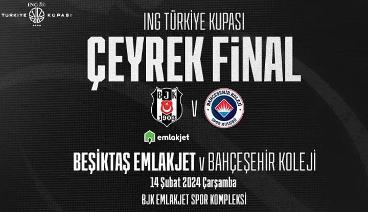 Beşiktaş Emlakjet'in Türkiye Kupası çeyrek finalinde rakibi belli oldu!