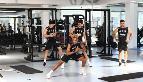 Beşiktaşlı oyuncular performans testinden geçti!