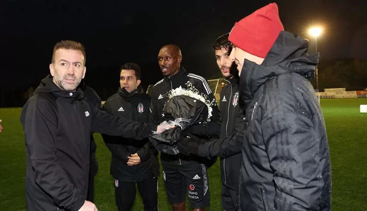Beşiktaşlı taraftarlar, Nevzat Demir Tesisleri'nde!
