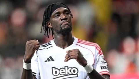 Beşiktaş’ta ilk yarıda en golcü Abraham!