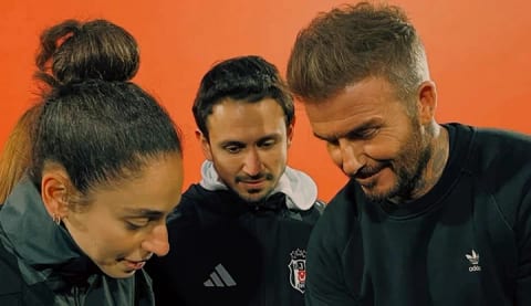 David Beckham, Beşiktaşlı kadın futbolcularla buluştu!
