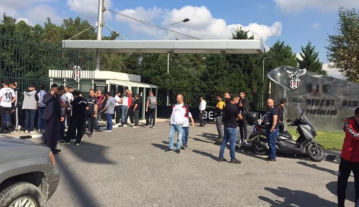Beşiktaşlı taraftarlar, Nevzat Demir Tesisleri'nde!