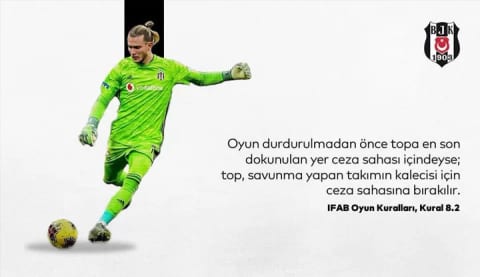 Beşiktaş, IFAB kurallarını öğretmeye devam ediyor! İşte yeni paylaşım!