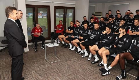 Feyyaz Uçar ve Samet Aybaba'dan Beşiktaş Futbol takımına ziyaret!
