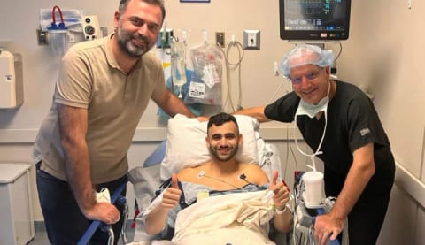 Rachid Ghezzal ameliyat oldu! İşte ilk görüntüler!