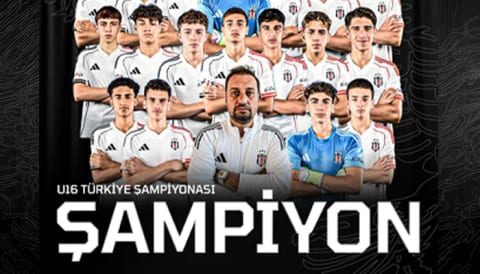 U16 Gelişim Ligi’nde şampiyon Beşiktaş!