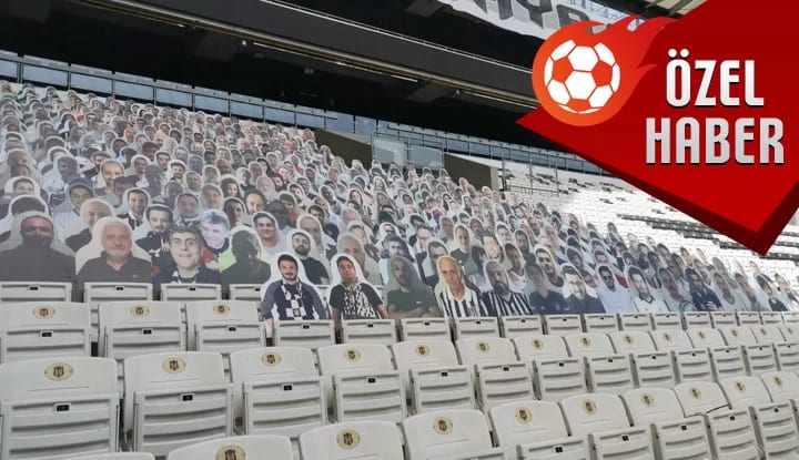 Vodafone Park'ta taraftarların maketleri yer almaya başladı! İşte ilk görüntüler...