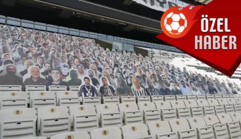 Vodafone Park'ta taraftarların maketleri yer almaya başladı! İşte ilk görüntüler...