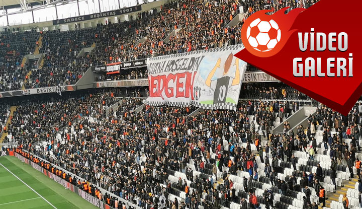 Vodafone Park'ta Sergen Yalçın pankartı açıldı, stat inledi! İşte o görüntüler...