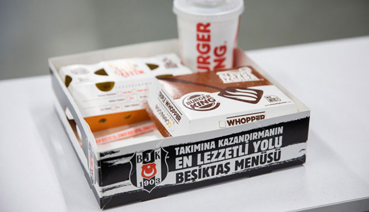 Beşiktaş taraftar menüsü Burger King'de satışa çıktı!