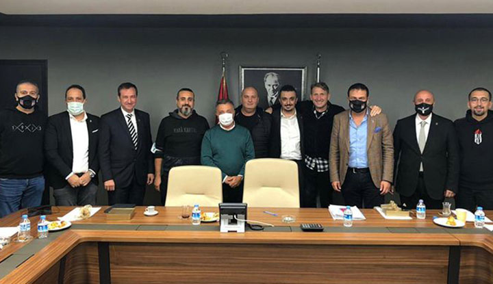 Beşiktaş derneklerinin başkanlarından kulübe ziyaret