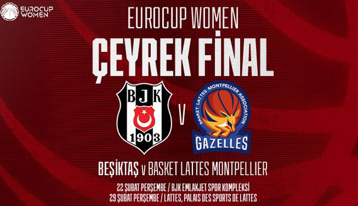 Beşiktaş Kadın Basketbol takımının, EuroCup Women'da çeyrek finalde rakibi belli oldu!