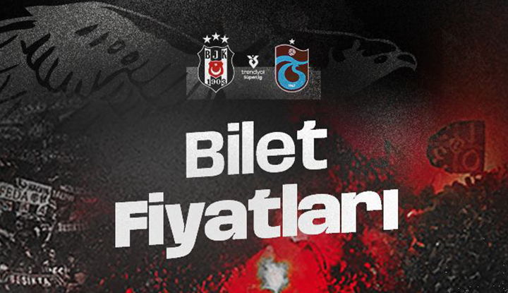Beşiktaş, Trabzonspor maçı biletlerini duyurdu