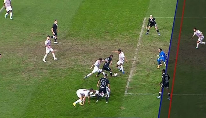 Beşiktaşlı taraftarlardan ofsayt tepkisi!