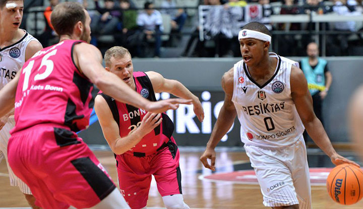 Beşiktaş Sompo Sigorta, Telekom Baskets Bonn'u mağlup etti