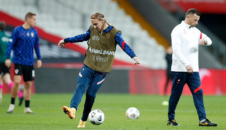 Domagoj Vida'nın maç öncesi tokalaştığı isimler dikkat çekti! İşte o anlar...