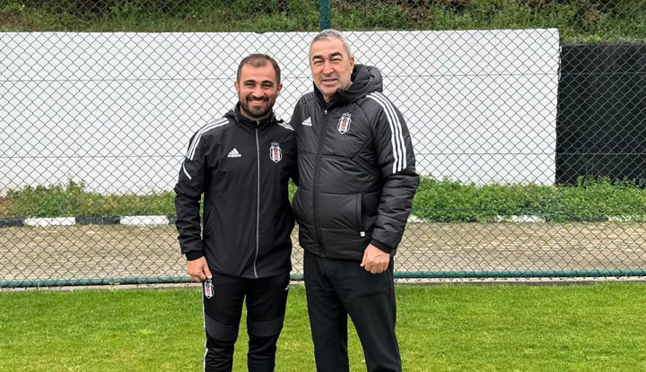 Samet Aybaba, Beşiktaş Artaş U-15'in antrenmanını izledi!