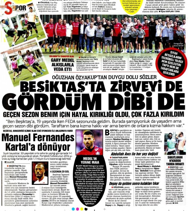 Gazetelerde günün Beşiktaş manşetleri! (28.08.2019)