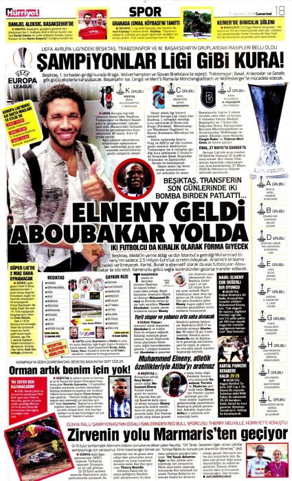 Gazetelerde günün Beşiktaş manşetleri! (31.08.2019)