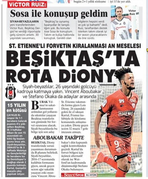 Transferin son gününde gazetelerde Beşiktaş manşetleri! (02.09.2019)