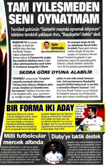 Gazetelerde günün Beşiktaş manşetleri! (10.09.2019)