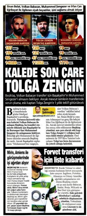 Gazetelerde günün Beşiktaş manşetleri! (15.08.2019)